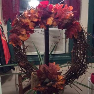 Hand made fall wreath